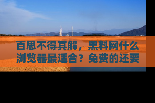 百思不得其解，黑料网什么浏览器最适合？免费的还要能吃瓜太难了！