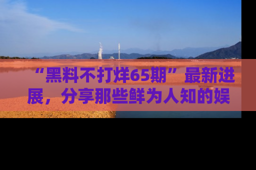 “黑料不打烊65期”最新进展,分享那些鲜为人知的娱乐八卦