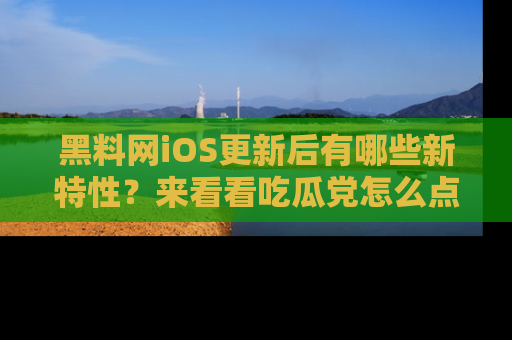 黑料网iOS更新后有哪些新特性？来看看吃瓜党怎么点评！