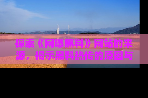 探索《网曝黑料》网站的来源，揭示黑料热传的原因与影响