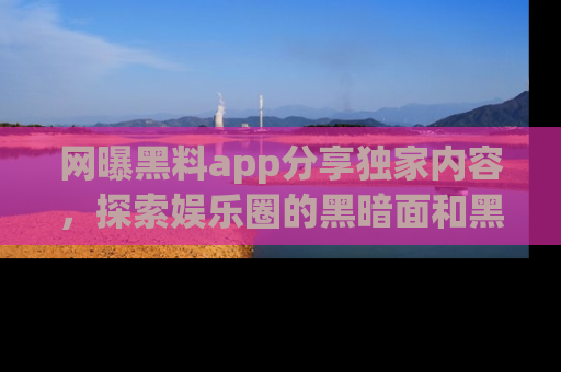 网曝黑料app分享独家内容,探索娱乐圈的黑暗面和黑料