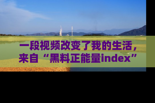 一段视频改变了我的生活，来自“黑料正能量index”的真实分享