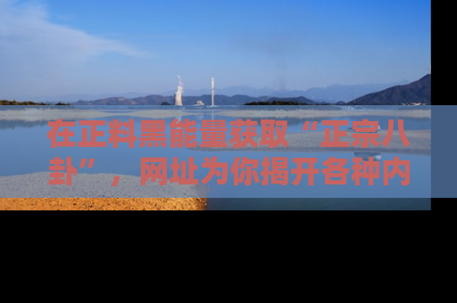 在正料黑能量获取“正宗八卦”，网址为你揭开各种内幕故事！